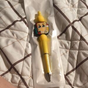 Yellow Cartoon Character Pen
